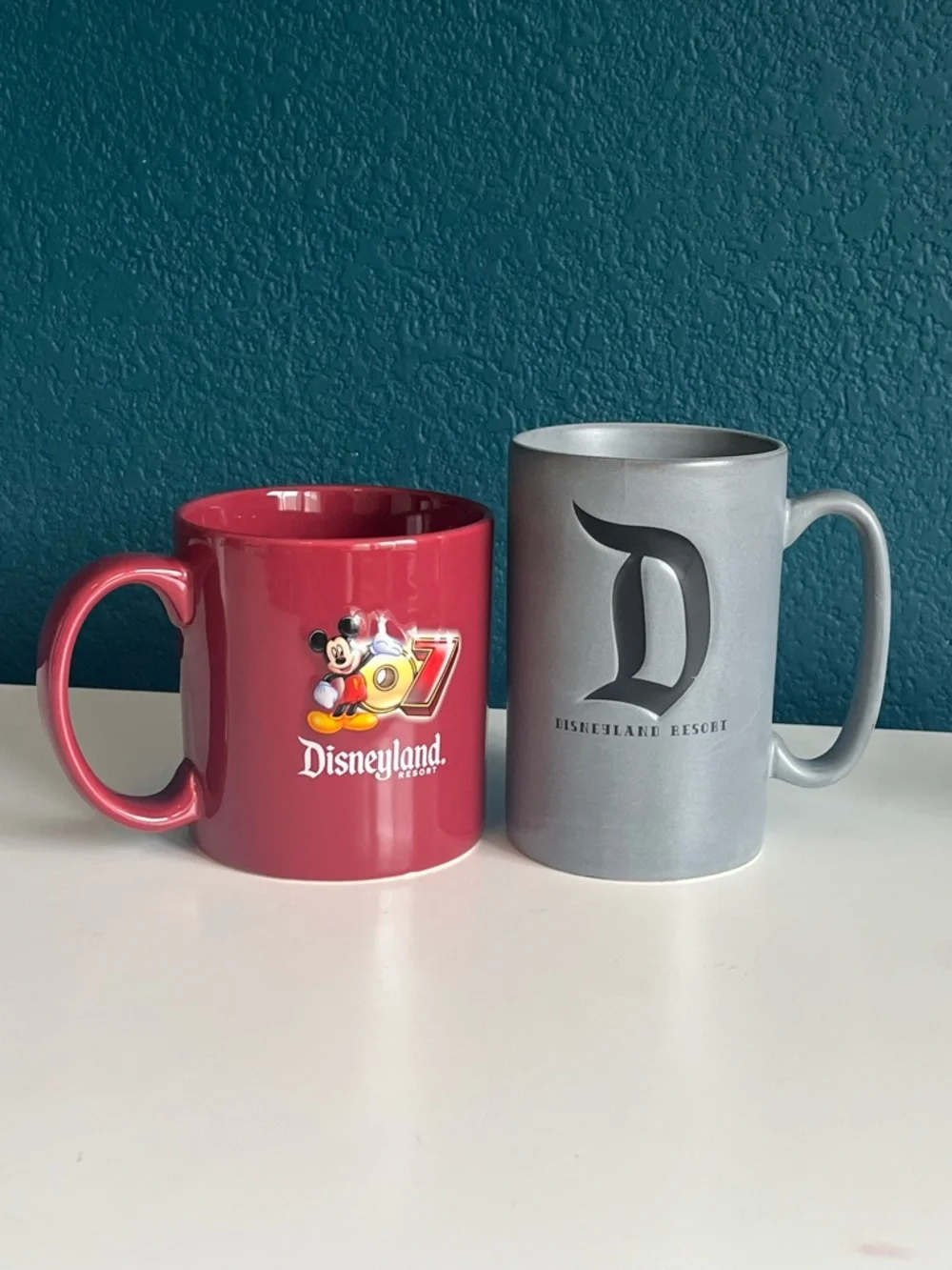 Disneyland 2007 & 2018 Walt Disney World Mickey Mouse Mugs Cups Souvenir